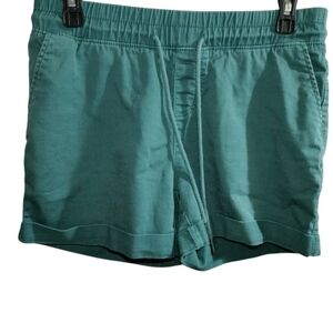 Time and Tru Women's High Waist Teal Shorts
